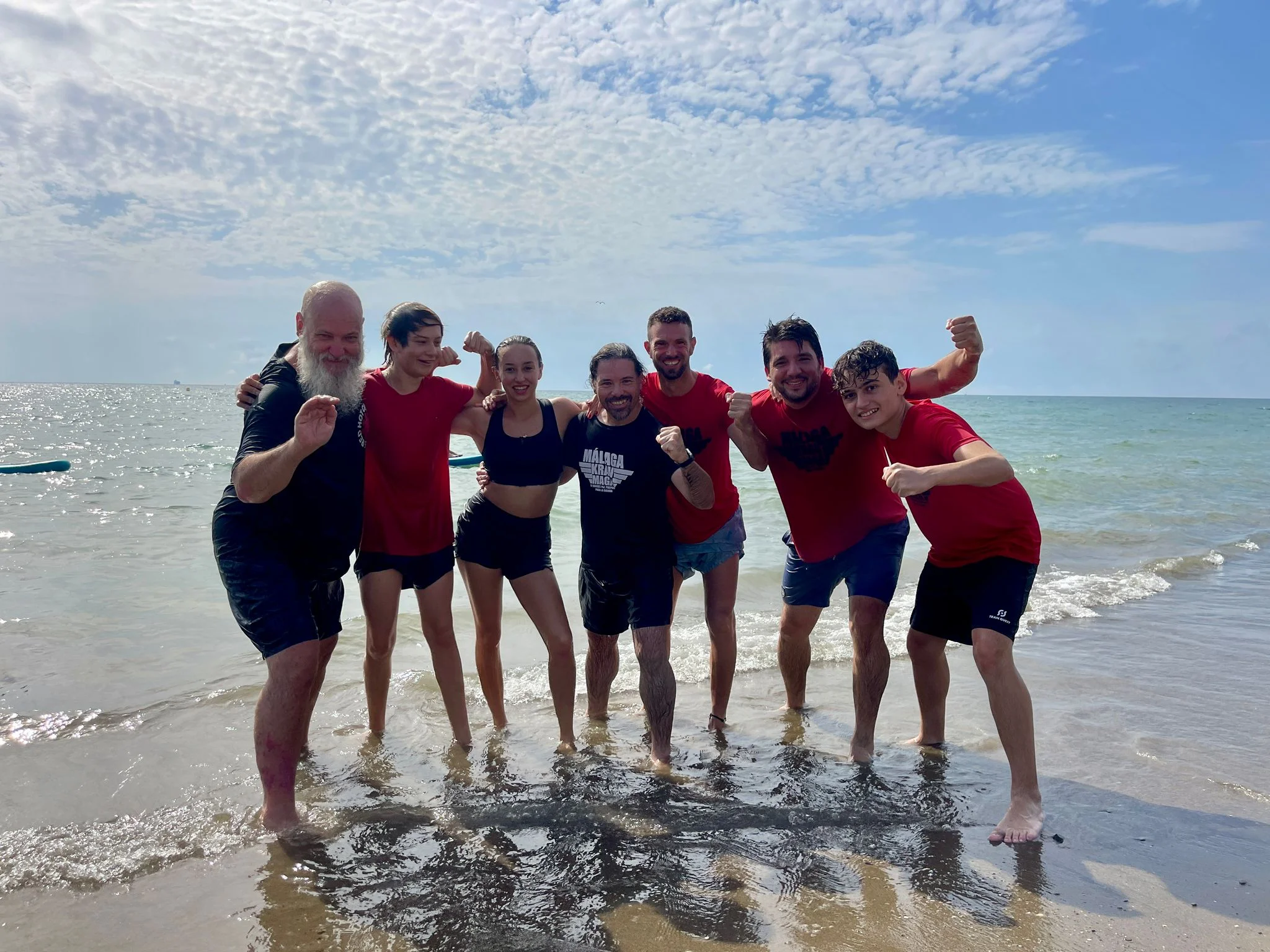 Postentrenamiento en la playa